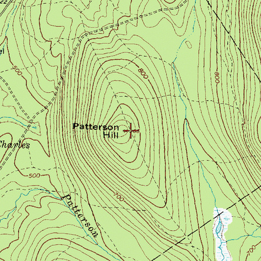 Topographic Map of Patterson Hill, ME