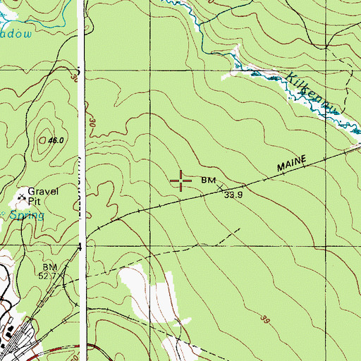 Topographic Map of Hancock County, ME