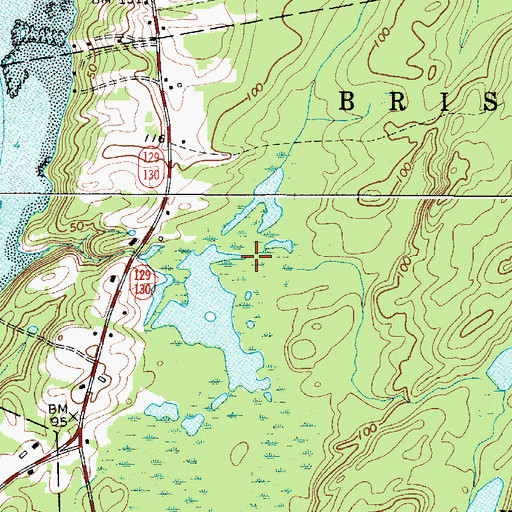 Topographic Map of Lincoln County, ME