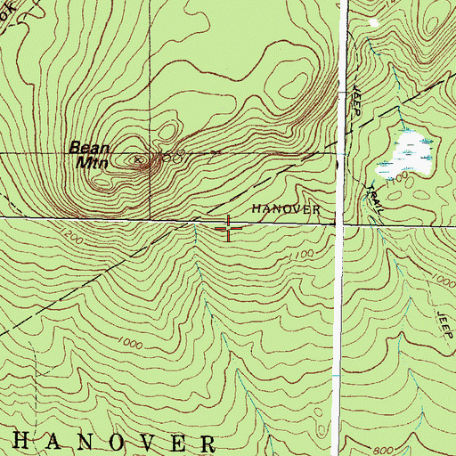 Topographic Map of Oxford County, ME