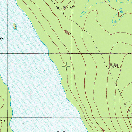 Topographic Map of Piscataquis County, ME