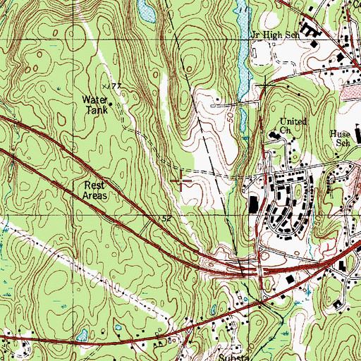 Topographic Map of Sagadahoc County, ME