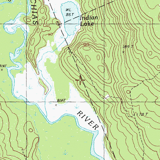 Topographic Map of Washington County, ME