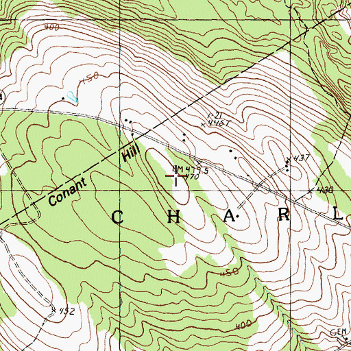 Topographic Map of Conant Hill, ME