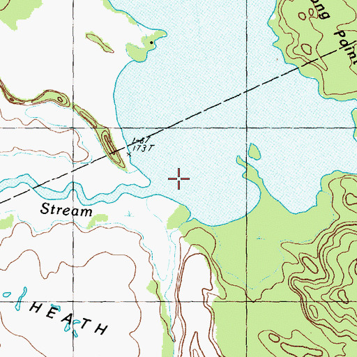Topographic Map of Fifteenth Stream, ME