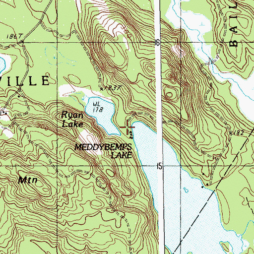 Topographic Map of Sunset Camps, ME