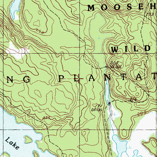 Topographic Map of Moosehorn National Wildlife Refuge, ME