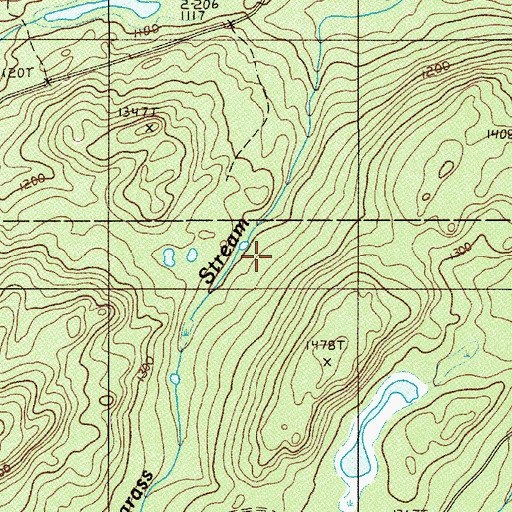 Topographic Map of Jones Mill, ME