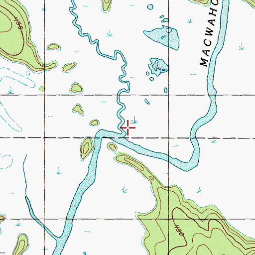 Topographic Map of Juniper Brook, ME