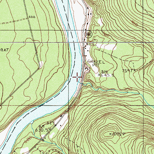 Topographic Map of McLean Brook, ME