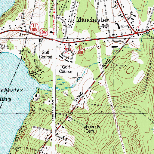 Topographic Map of Augusta Golf Course, ME