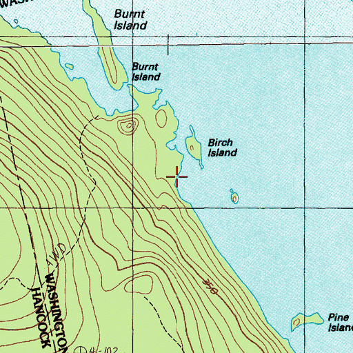 Topographic Map of Explorers Club, ME