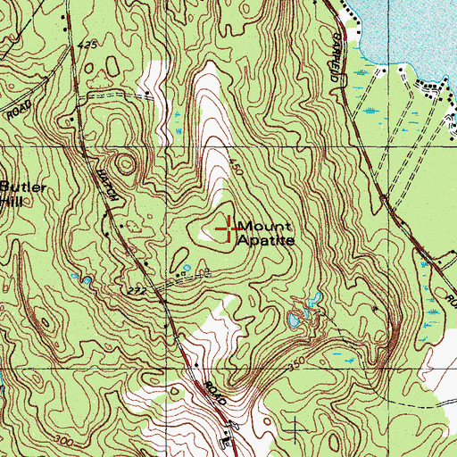 Topographic Map of Mount Apatite, ME