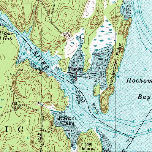 Topographic Map of Alum Rock, ME