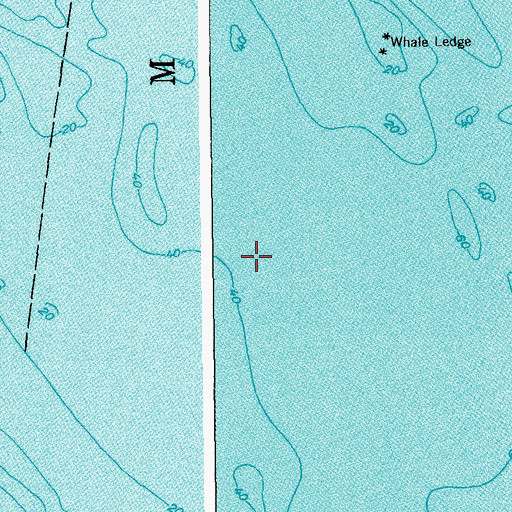 Topographic Map of Bar Ledge, ME