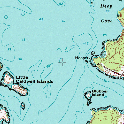Topographic Map of Channel Rock, ME