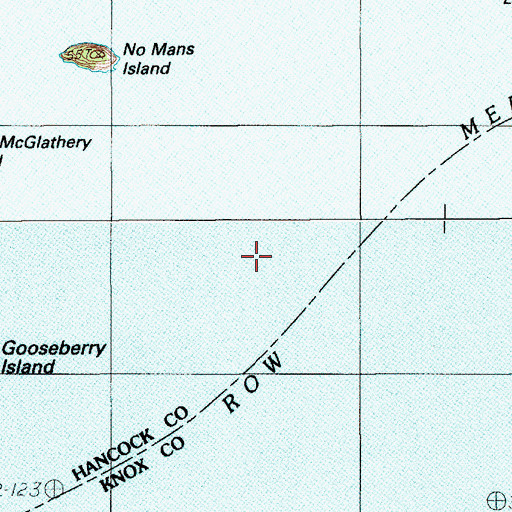 Topographic Map of Colby Ledge, ME