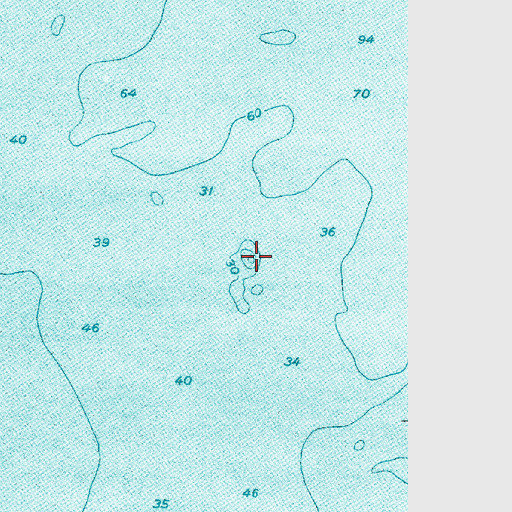 Topographic Map of Collins Rock, ME