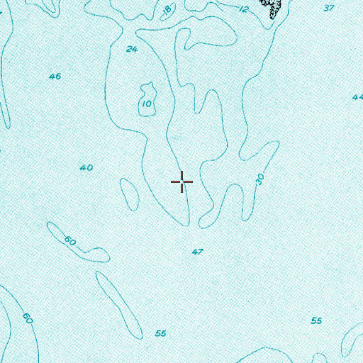 Topographic Map of Cow Island Sunken Ledges, ME