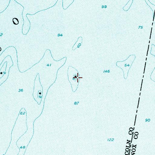 Topographic Map of Devils Back, ME
