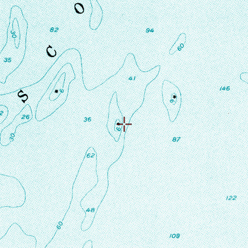 Topographic Map of Devils Elbow, ME