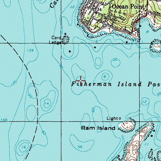 Topographic Map of Dictator Ledge, ME
