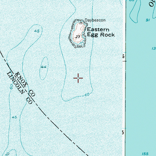 Topographic Map of Egg Rock South Ledge, ME