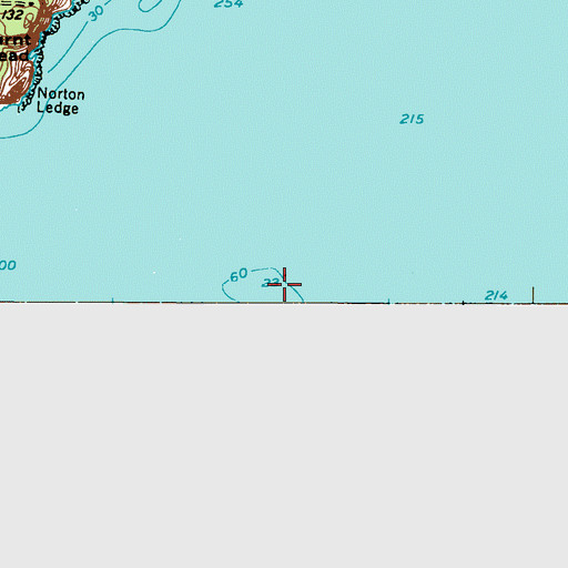 Topographic Map of Gull Rock Ledge, ME