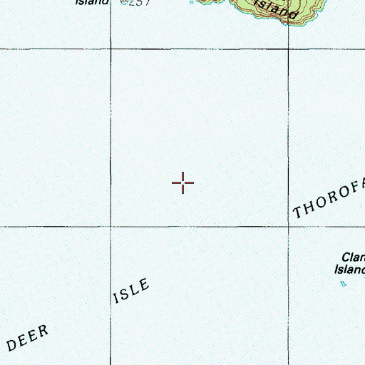 Topographic Map of Haskell Ledge, ME