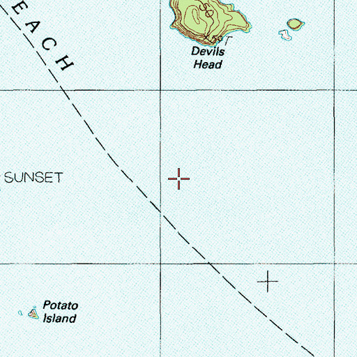 Topographic Map of Hay Ledge, ME