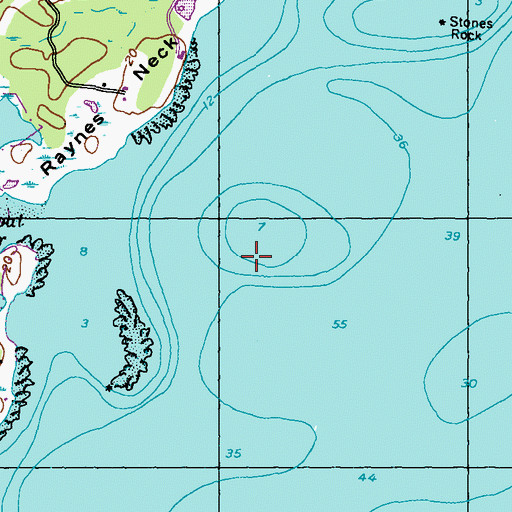 Topographic Map of Moores Rock, ME