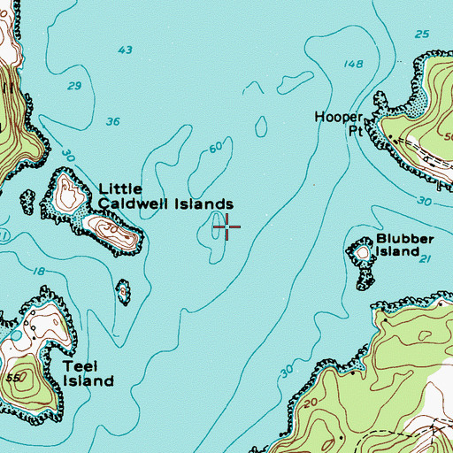 Topographic Map of Murray Ledge, ME