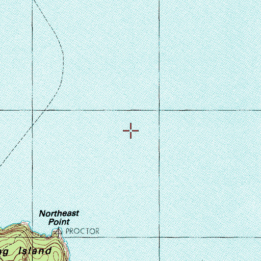 Topographic Map of Northeast Ledge, ME