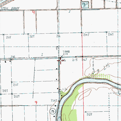 Topographic Map of Miller Mound, AR