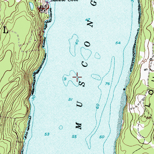 Topographic Map of Poland South Ledge, ME