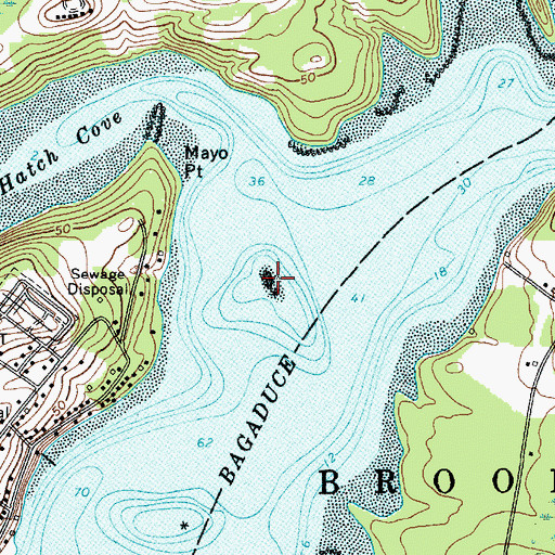 Topographic Map of Trott Ledge, ME