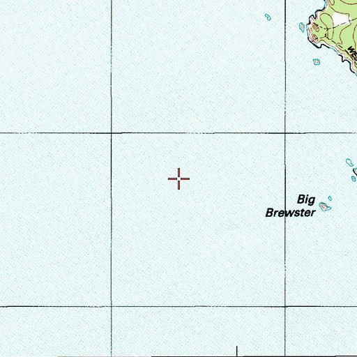 Topographic Map of The Washers, ME