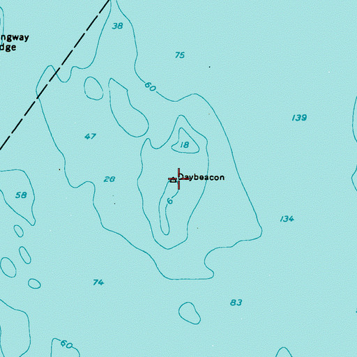 Topographic Map of The Kegs, ME