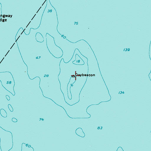 Topographic Map of The Kegs, ME