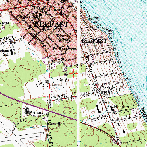 Topographic Map of WBME, ME