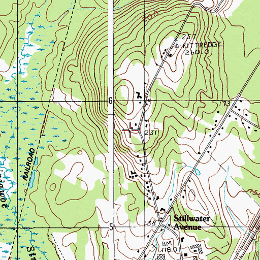 Topographic Map of WARL-AM (Bangor), ME