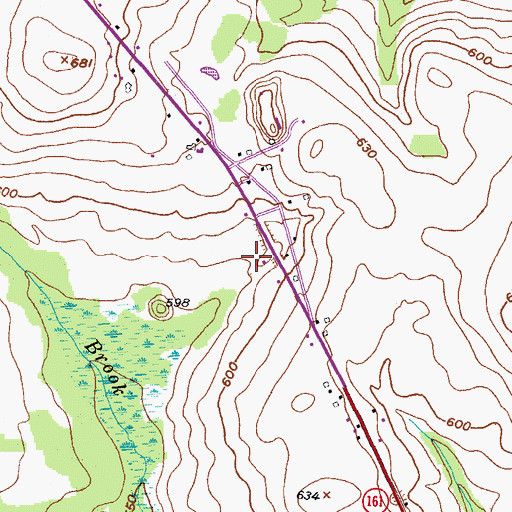 Topographic Map of WFST-AM (Caribou), ME