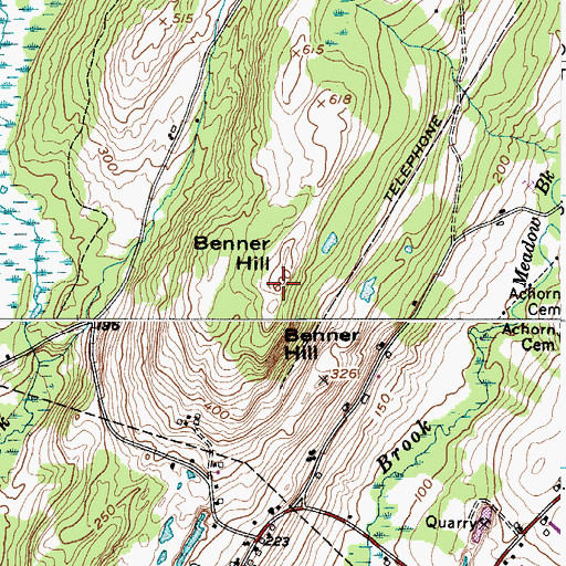 Topographic Map of WRKD-AM (Rockland), ME