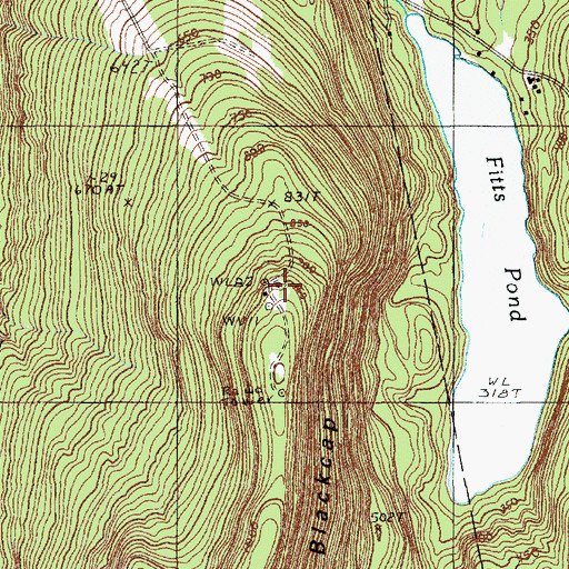 Topographic Map of WMEH-FM (Bangor), ME