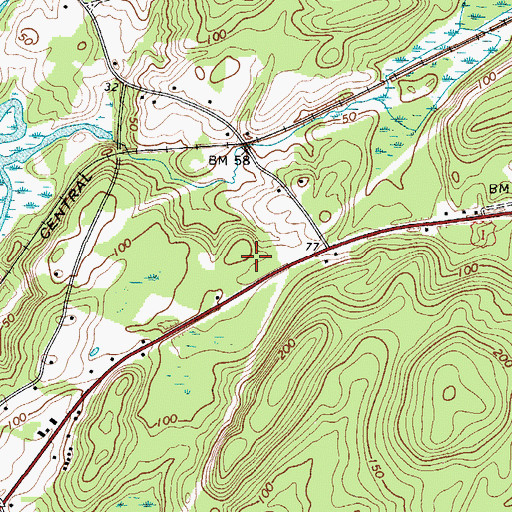 Topographic Map of WCME-FM (Boothbay Harbor), ME