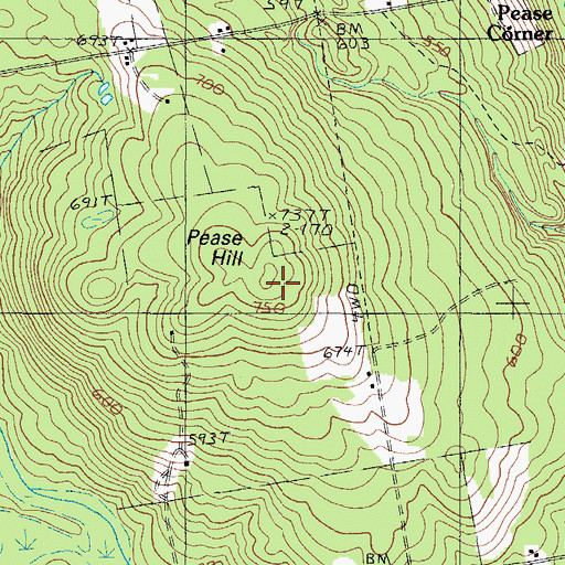 Topographic Map of WIGY-FM (Madison), ME