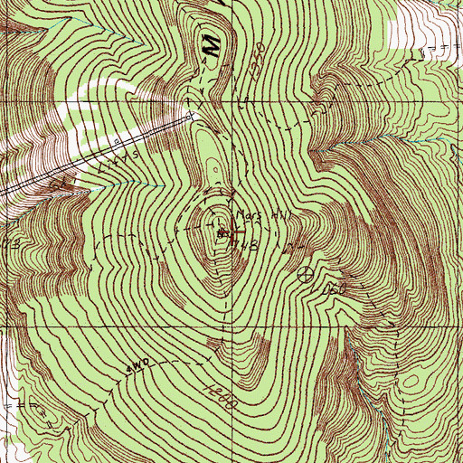 Topographic Map of WBPW-FM (Presque Isle), ME