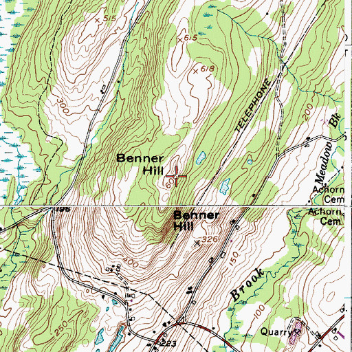 Topographic Map of WMCM-FM (Rockland), ME