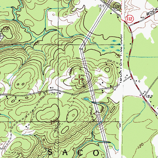 Topographic Map of WPEI-FM (Saco), ME