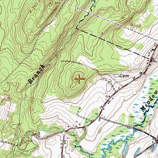 Topographic Map of WBQX-FM(Thomaston), ME